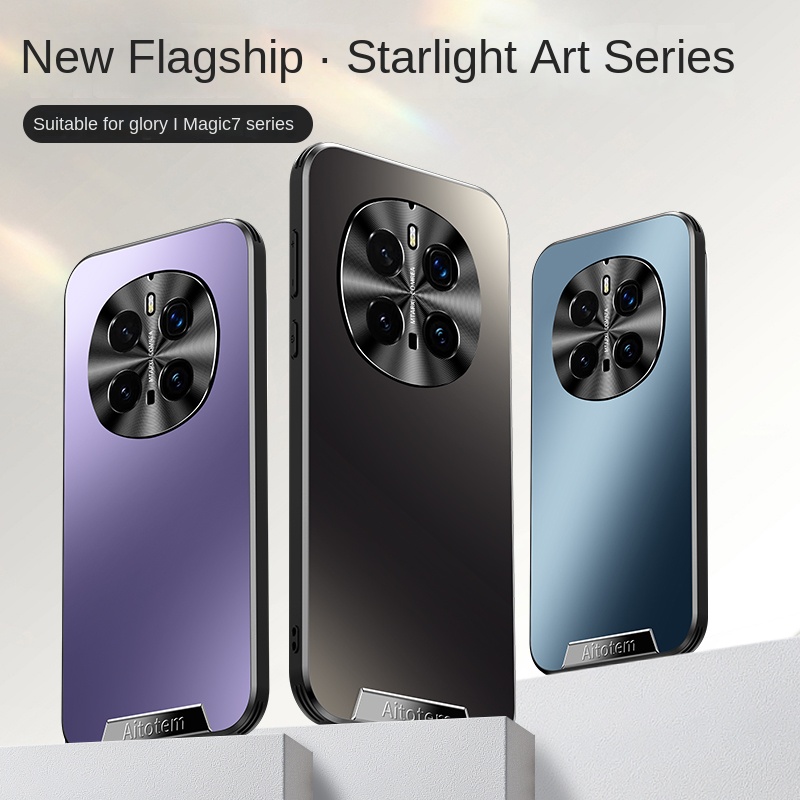 Para Huawei Honor Magic 7 Pro PC duro mate lente a prueba de golpes funda protectora trasera para Honor Magic 7 6 5 4 Pro carcasa de teléfono