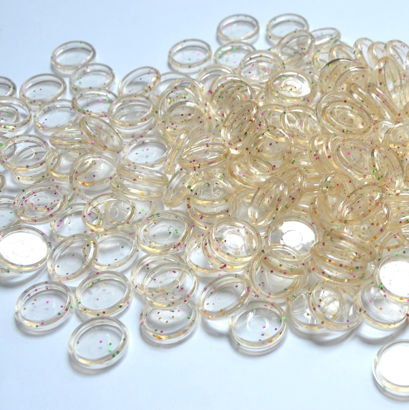 100pcs 24mm Flash Point Binding Disc Plastic Round Binding Ring Discs Button Binder Accessories Buckle Mushroom Hole Book