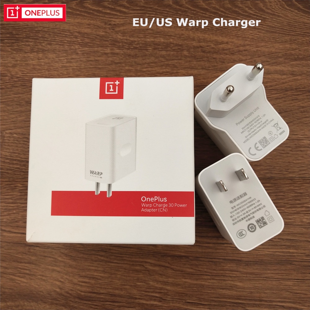 Original OnePlus Warp Charger USB 5V 6A Dash EU US Plug Adapter 100cm Type C Cable For One plus 1+7 7T 8 8T 8 Pro Nord N10 N100