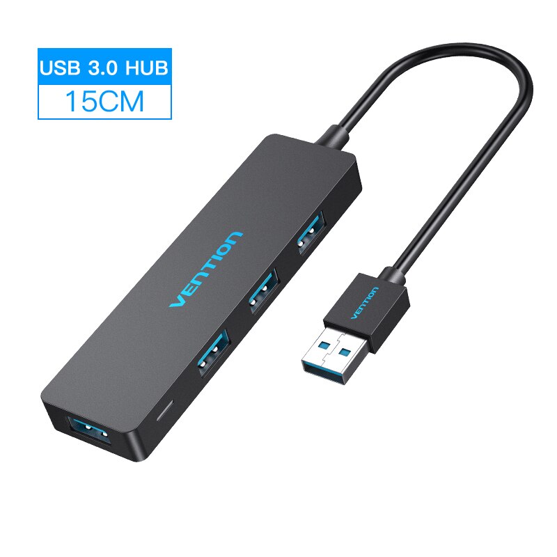 Interventie 4 Poorten Usb Hub Usb 3.0 Hub Voor Printer Mac Notebook Laptop High Speed Multi Usb Splitter Usb Hab: USB 3.0 HUB