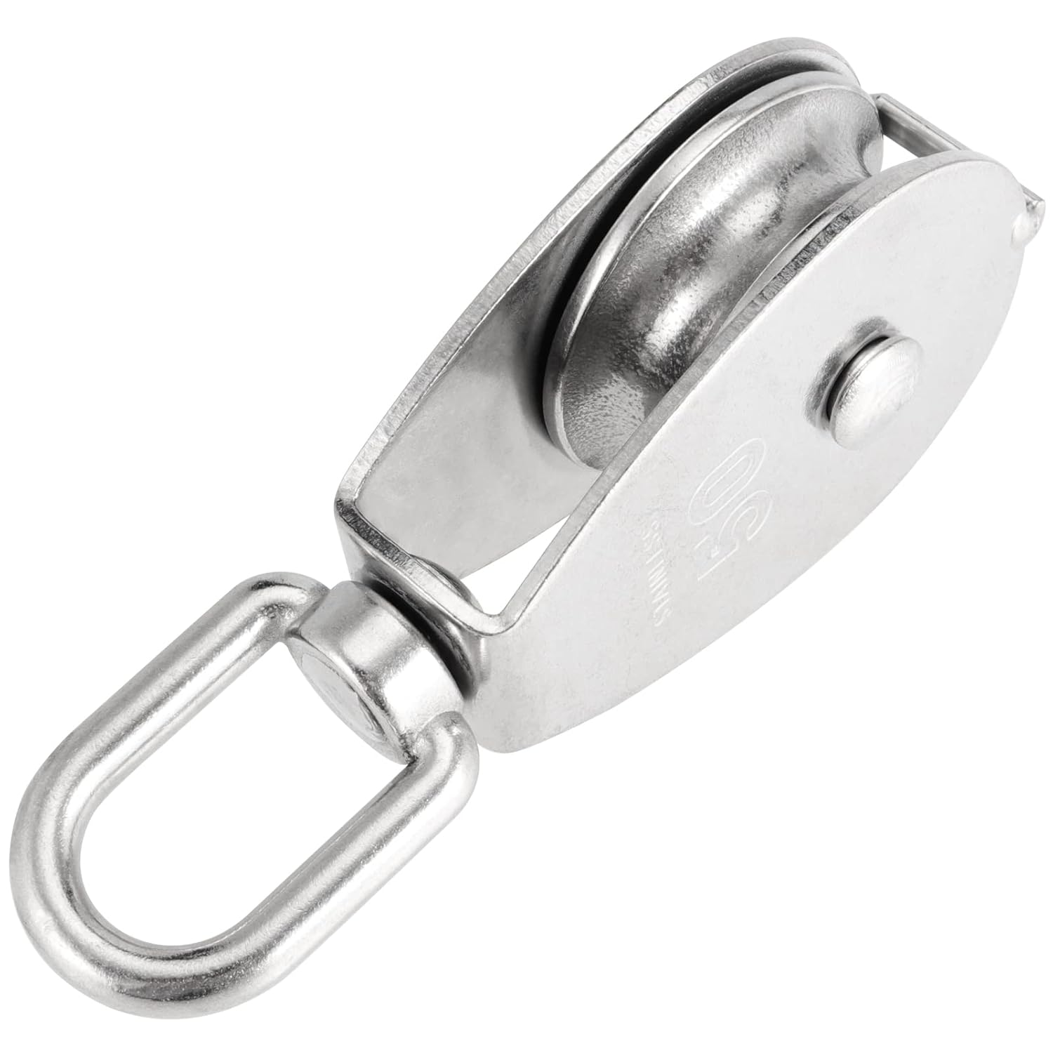 1PC M15 M20 M25 M32 Puleggia in acciaio inossidabile Ruota singola Corda metallica Puleggia sospesa per campeggio Escursionismo Pesca Traino Ruote