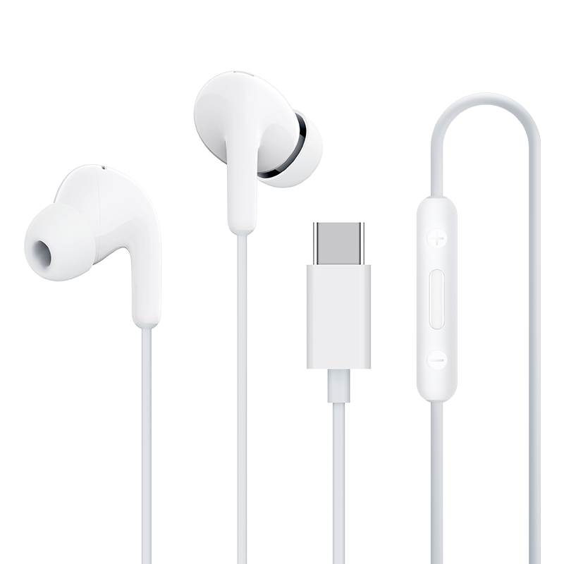 2025 nuevos auriculares originales Xiaomi tipo C Mi 14 13 12 auriculares intrauditivos Redmi Note 10 9 tipo C auriculares con cable accesorios para teléfono: Blanco