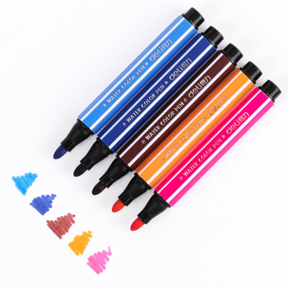 Deli Art Wasbare Markers Set 36 Kleuren Schilderen Markers Tekening Kunstenaar Set Student Leveringen Gekleurde Highlights Aquarel Pennen