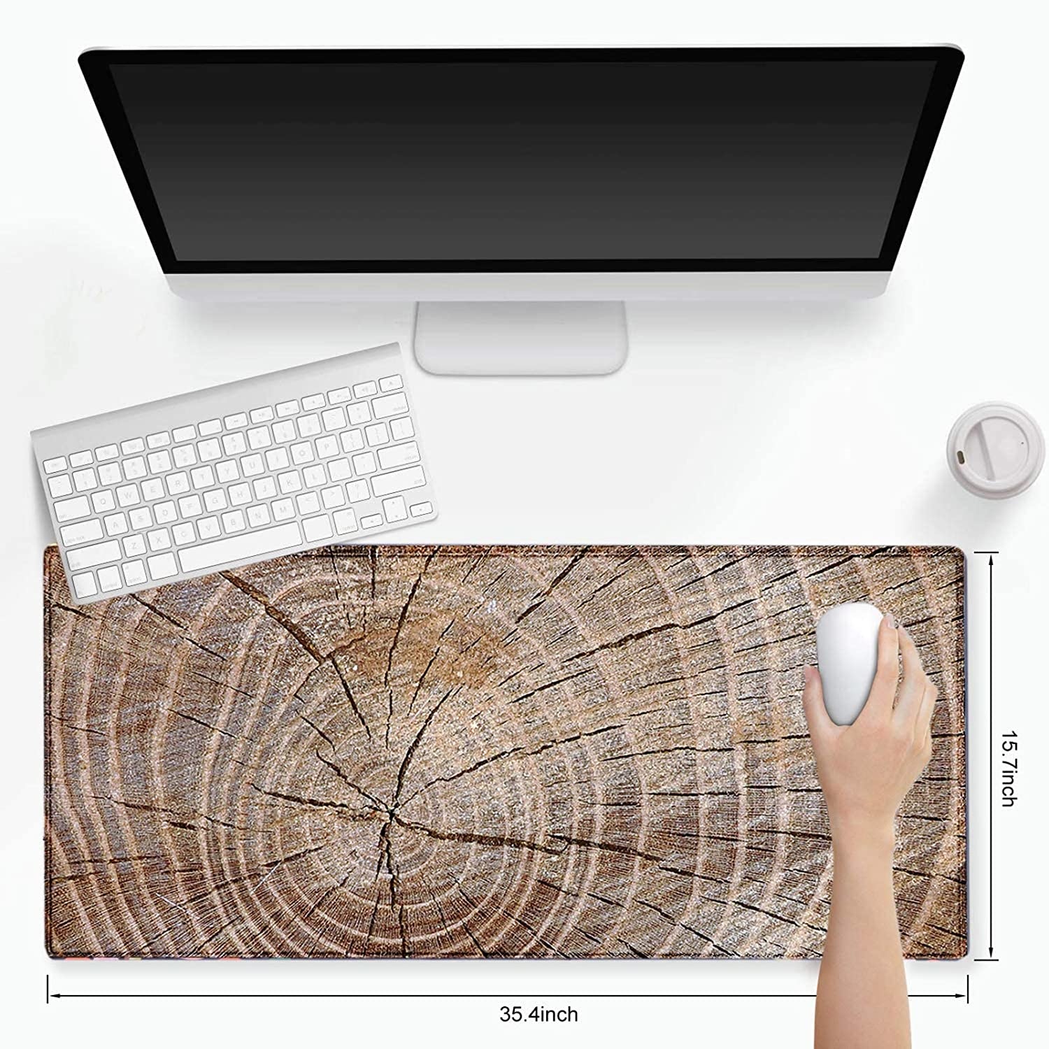 Mousepad HD Custom Large Desk Mats Mouse Mat Keyboard Pad Tree Pattern Office Gamer Carpet Anti-slip Natural Rubber Mice Pad