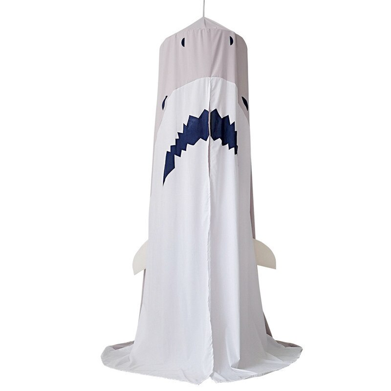 Shark Kids Teepee Tents Children Play House Cotton Bed Tent Canopy Foldable Crib Tent Baby Room Decor Photography Props: Default Title