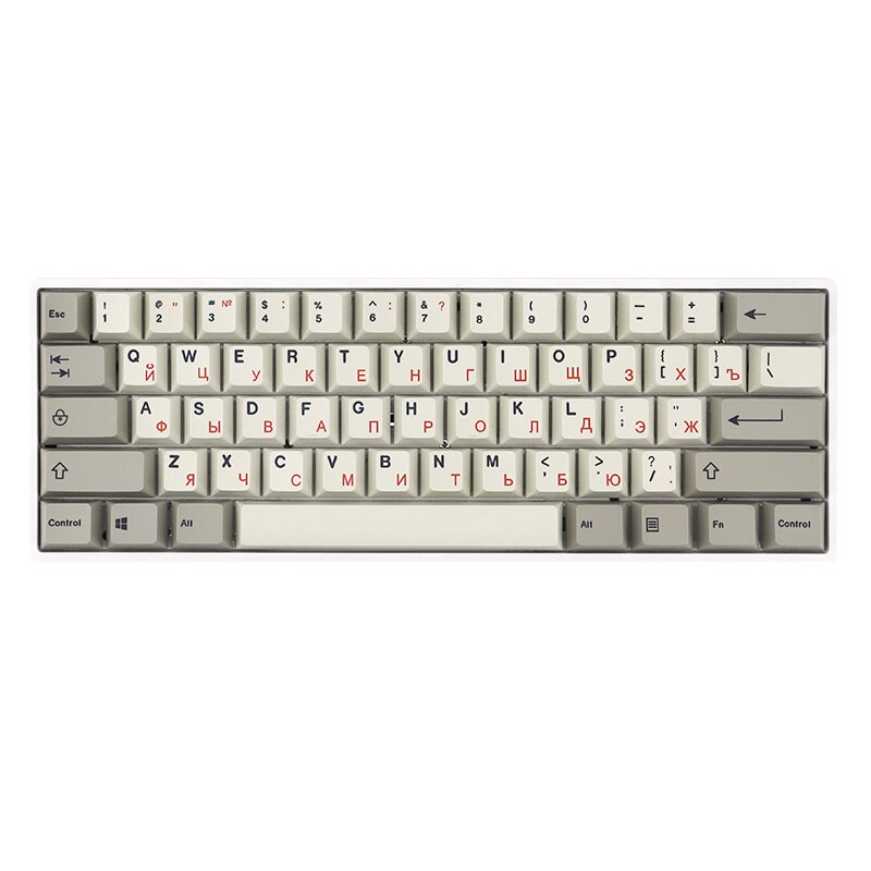 123 keys Russian root Russian font Cherry profile Dye Sub Keycap PBT for gh60 xd60 xd84 cospad tada68 87 104 Mechanical Keyboard