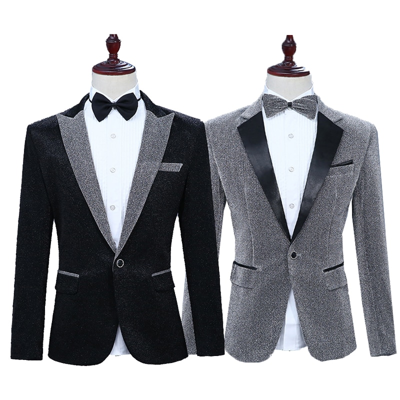 Chaqueta de lentejuelas para hombre, Ropa de baile para Dj, ropa para salir de noche para hombre, ropa de calle para cantante, Bar, bailarines, abrigo para escenario, danza Jazz DNV11502