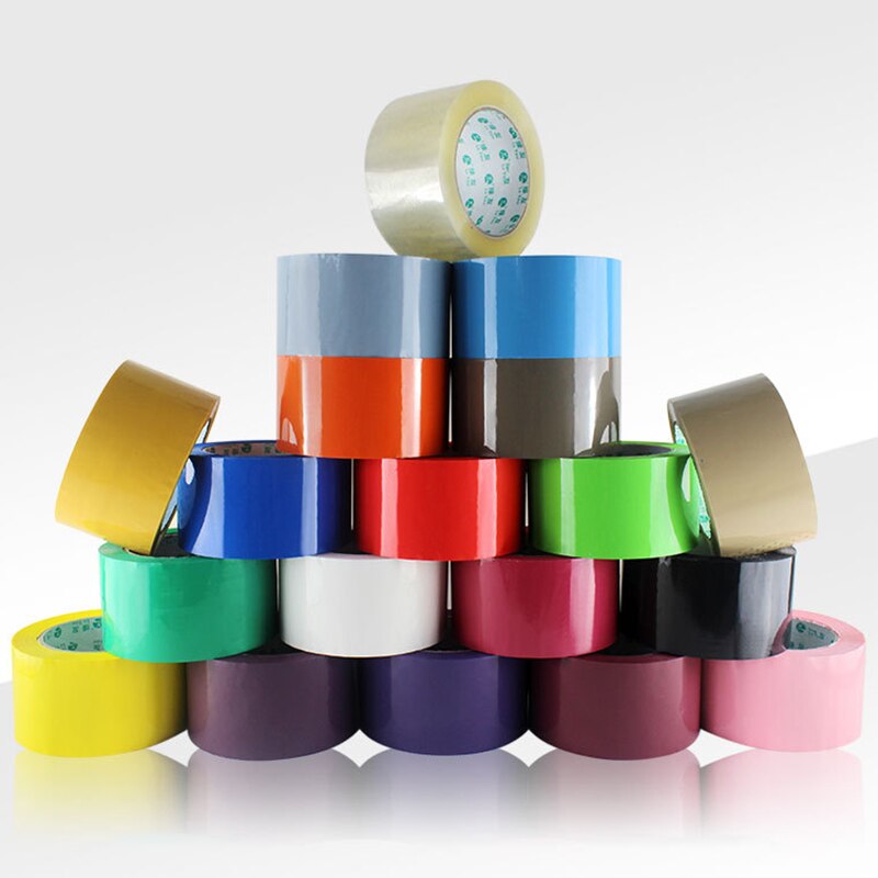 Ruban adhésif de scellage 6cm X 90m, 19 couleurs, pour emballage de courrier et logistique