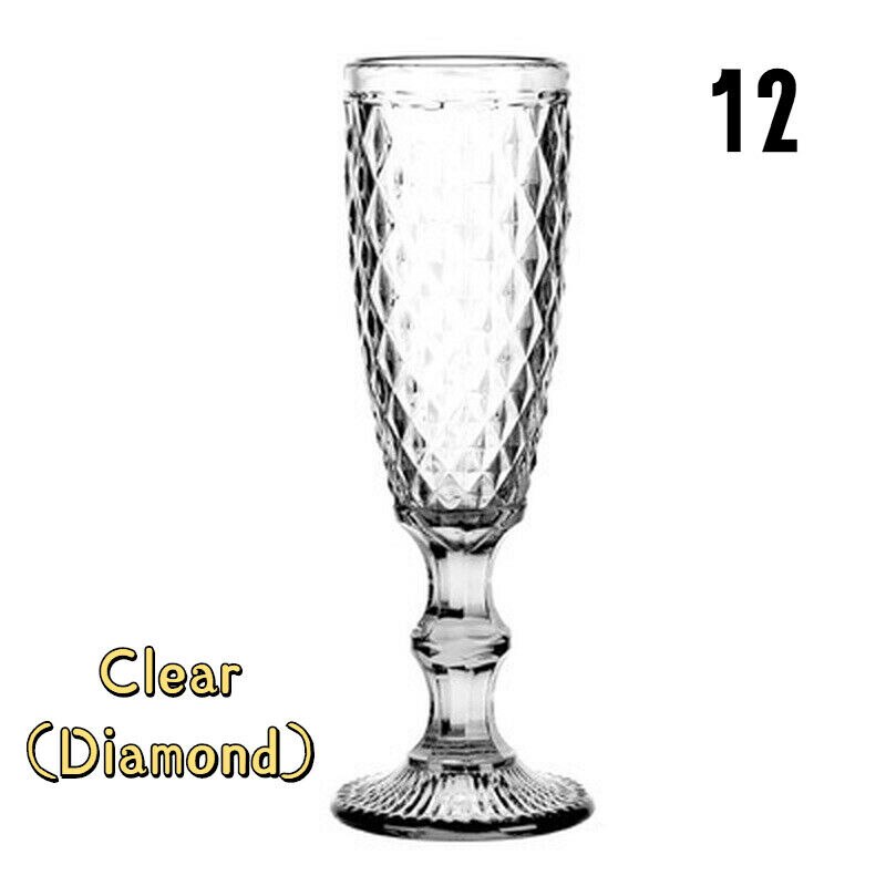 Verre à vin rouge Vintage gaufré 150ml, gobelet à jus rétro, verre à eau, verre à Champagne, verres à vin pour fête de mariage: 12