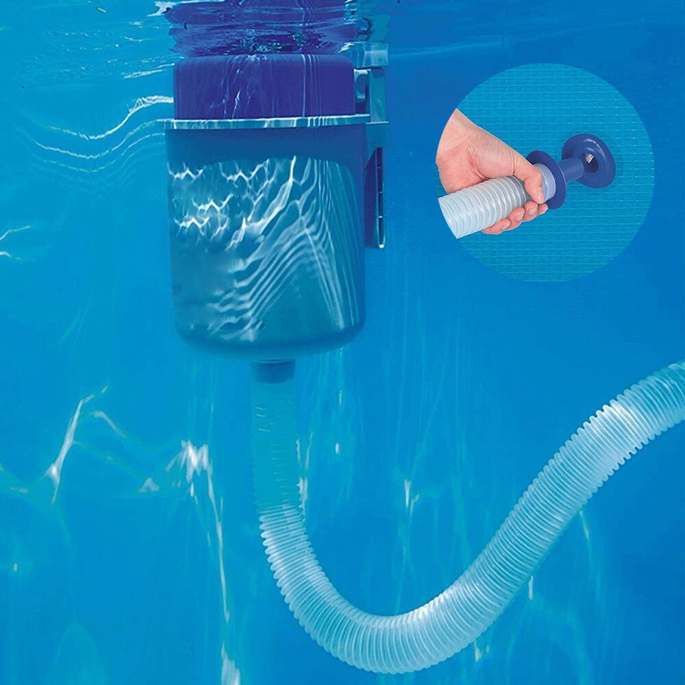 Skimmer de superficie de piscina, filtro de piscina de montaje en pared, herramienta automática de limpieza de hojas, absorbe restos, novedad