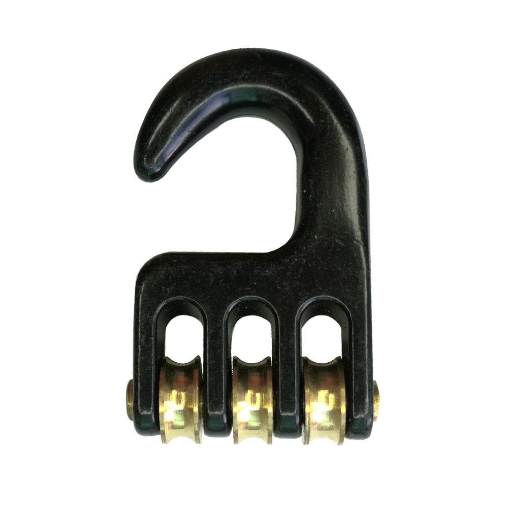 3 ruedas, polea de Windsurf, gancho de ajuste para aparejo de Windsurf, accesorios de herramientas de navegación de bajada