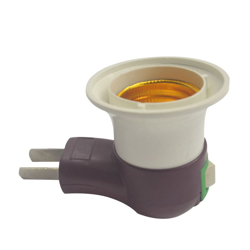 UL plug to E27 white light LED lamp holder lamp holder adapter converter socket to E27