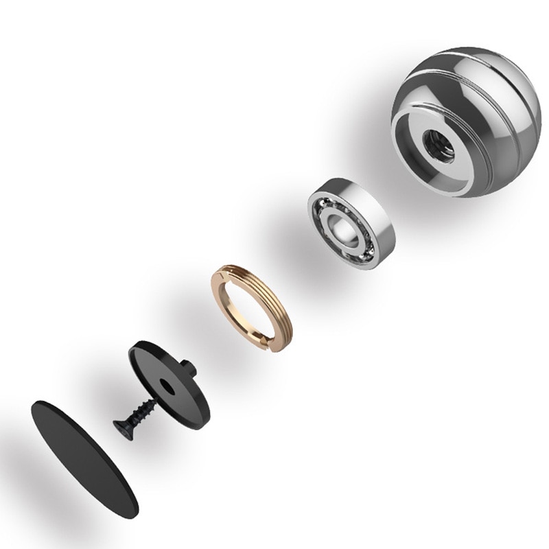 Decompression Finger Gyroscope Rotating Gyro Spherical Desk Gyroscope Desk Toy Optical Illusion Flowing Finger Toy For Adult