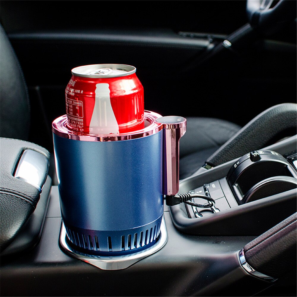 Dc 12v auto verwarming koelbeker 2- in -1 auto kantoor beker warmer koeler slimme auto beker mok houder beker koel drank blikjes