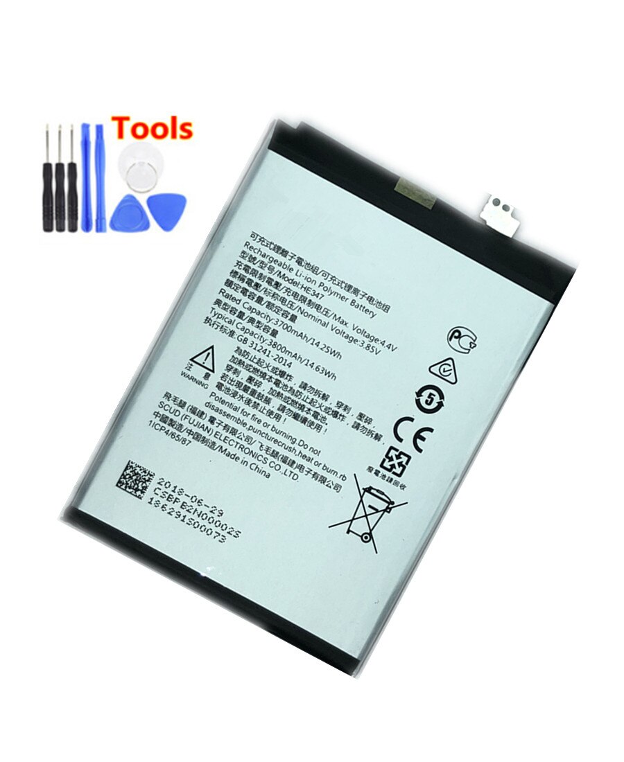 Originele HE347 3800Mah Batterij Voor Nokia 7 Nokia7 Plus N7P N 7 P Ta-1046 Ta-1055 hij 347 Batterijen Bateria + Gratis Tools