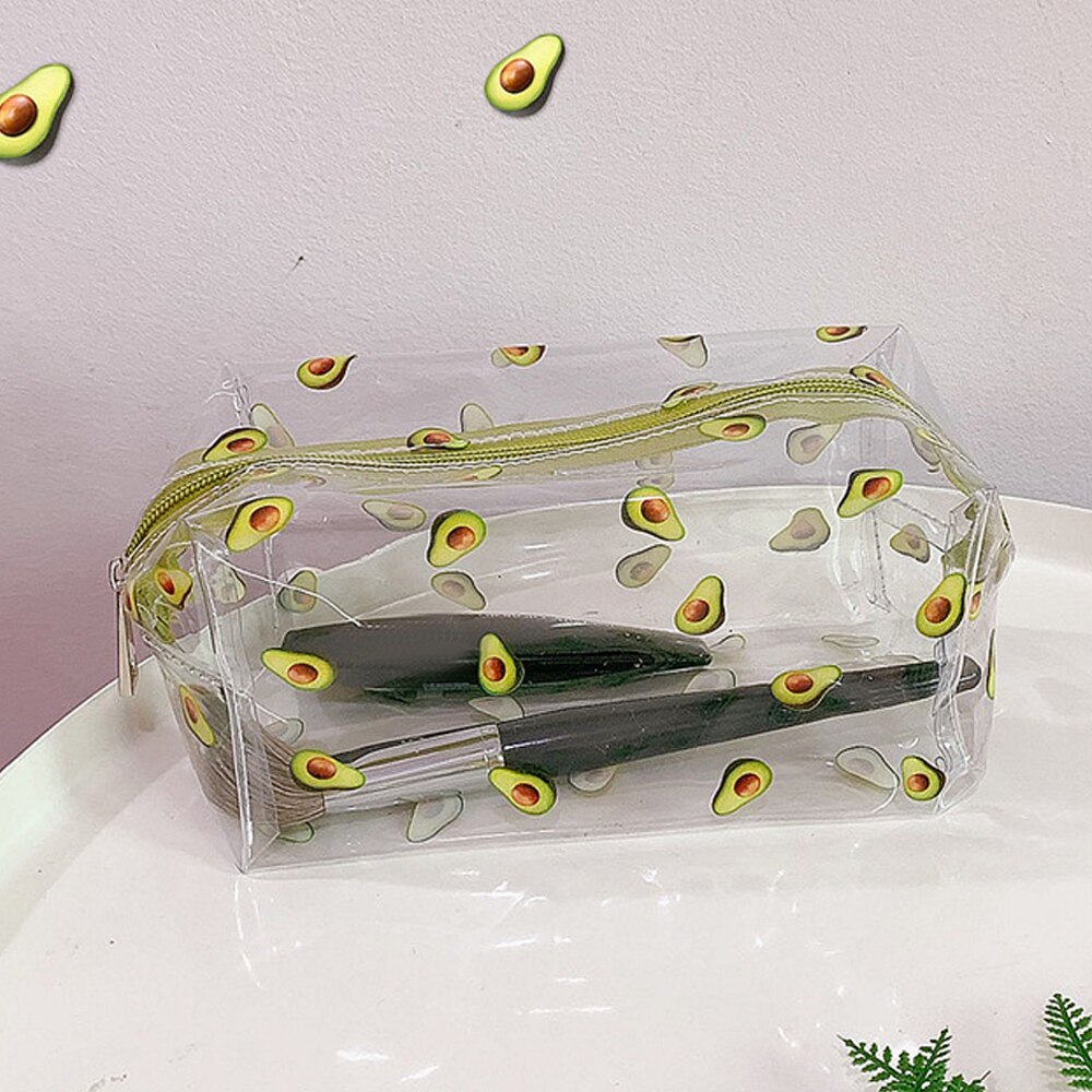 Frauen Wasserdichte Klar Kosmetik Taschen fallen PVC Mädchen Reise Reißverschluss machen-hoch Tasche Beutel Toilettenartikel Pinsel Waschen Organizer