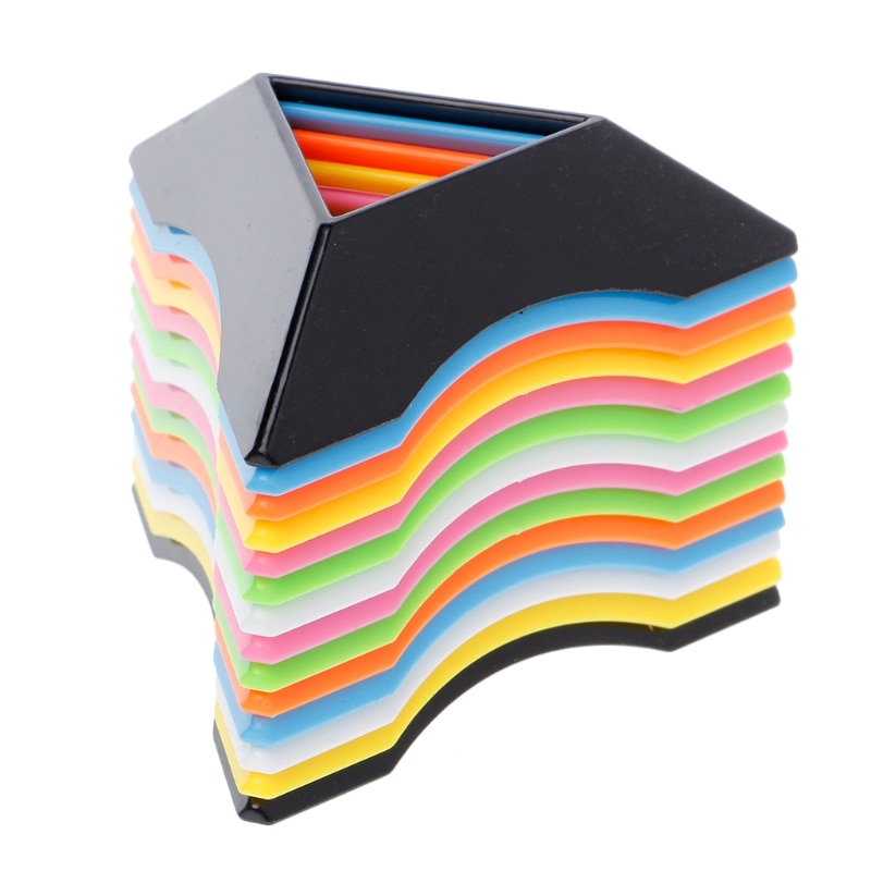 Terning stativ top hastighed magisk hastighed terning plast kube base holder pædagogisk læringslegetøj farverige magiske terninger base