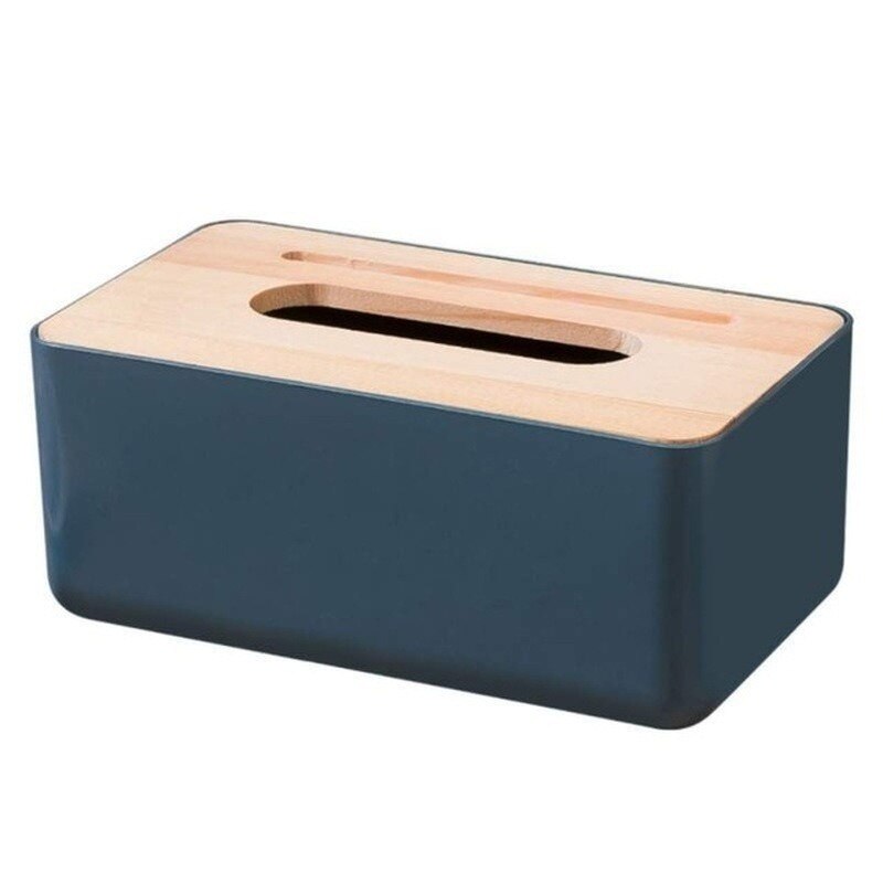 Tissue Holder Rectangular Tissue Box with Wooden Cover Home Facial Tissue Cases tissue box holder for car