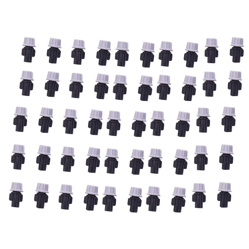 100Pcs(50 Pairs)Garden Irrigation Kit Adjustable Atomization Dripper Atomization Connection Tee Joint Water Irrigation Drip Irri