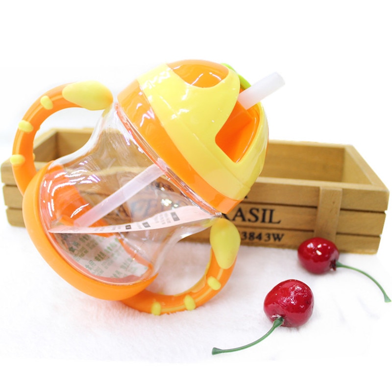 220ml schattige babybekers voor kinderen, kinderen leren eten, drinken, water drinken, rietje, fles, mamadeira, tuitbeker, trainingsbeker, babyvoedingsbeker