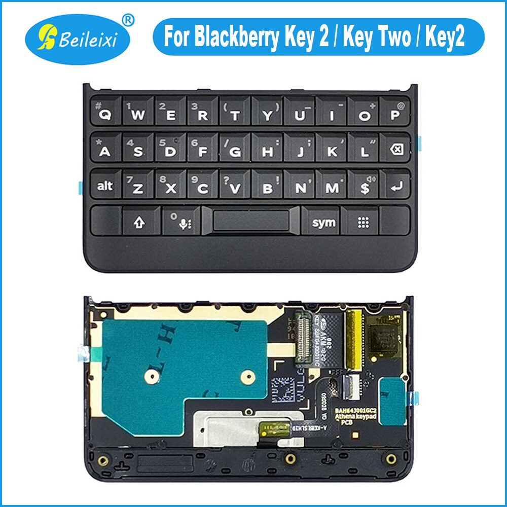 Pour Blackberry Key 2 / Key Two / Key2 BBF100-1-2-4 bouton de clavier BBF100-5 avec câble flexible pièces de rechange pour téléphone