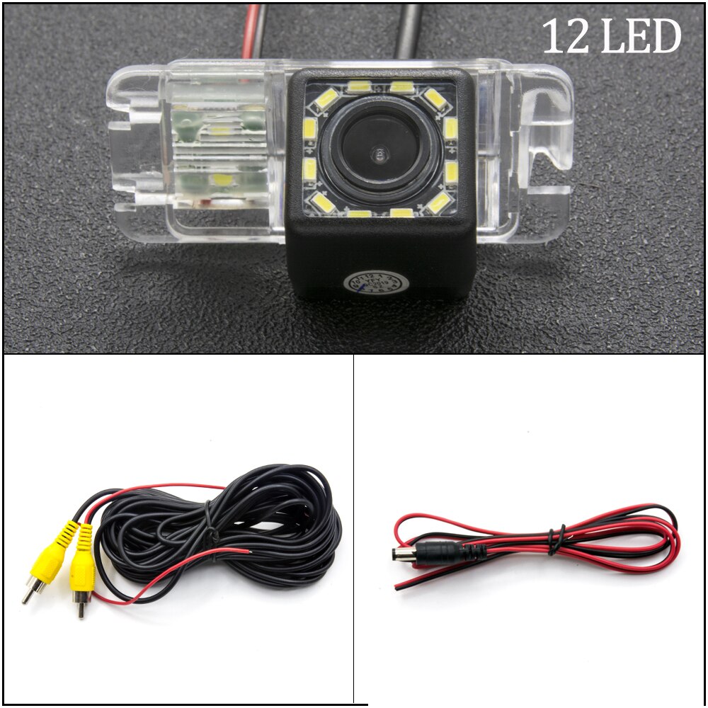 Vehicle Rear View Camera For Ford Focus 2 hatchback Mondeo MK4 MK5/Fusion sedan Fiesta MK6 S-Max MK1 Car: 12 LED Camera
