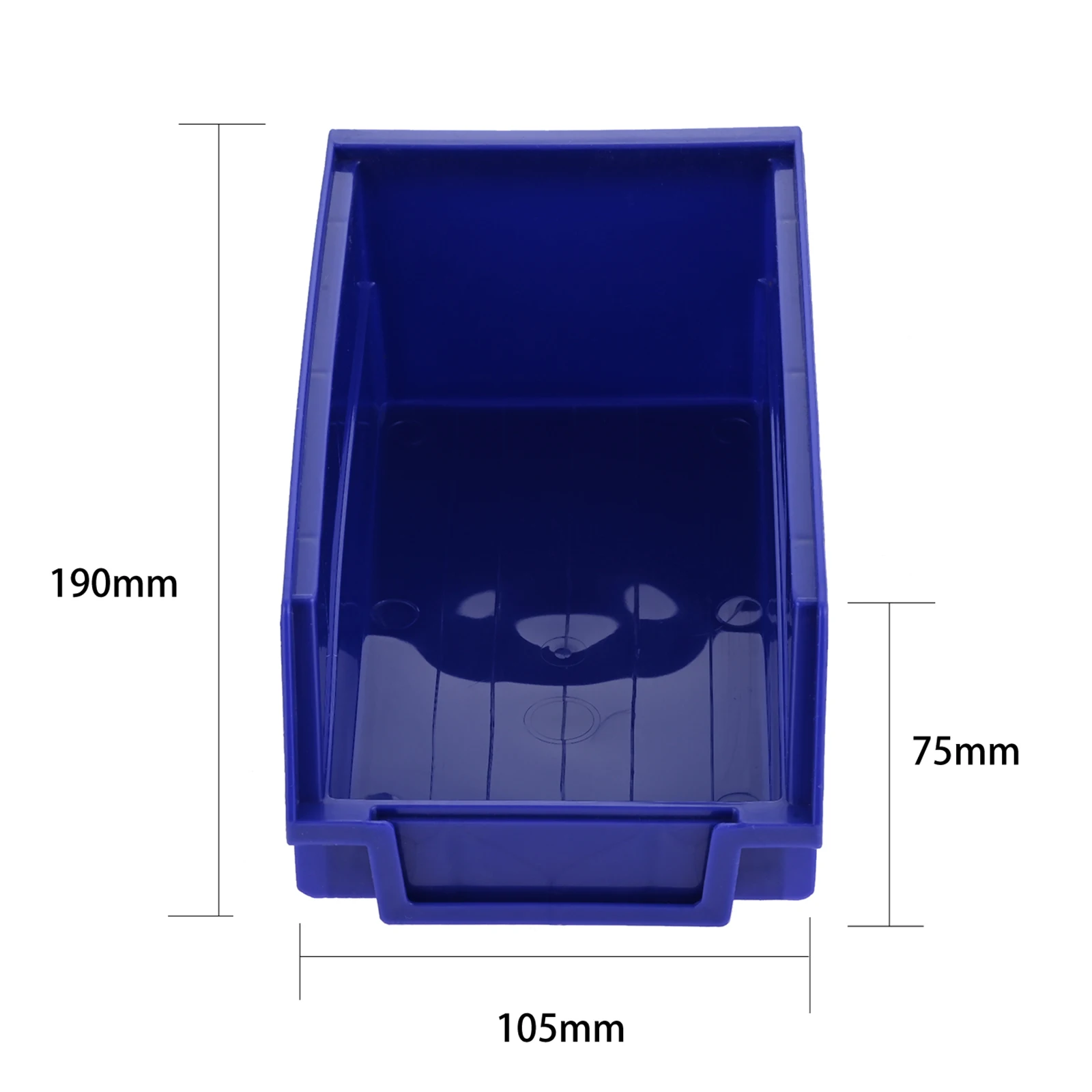 ABS Stackable Storage Bins Organizer Tool Box Containers Stacking Garage Pegboard Bin Hanging Basket Component Storage Box 1pc: Orange