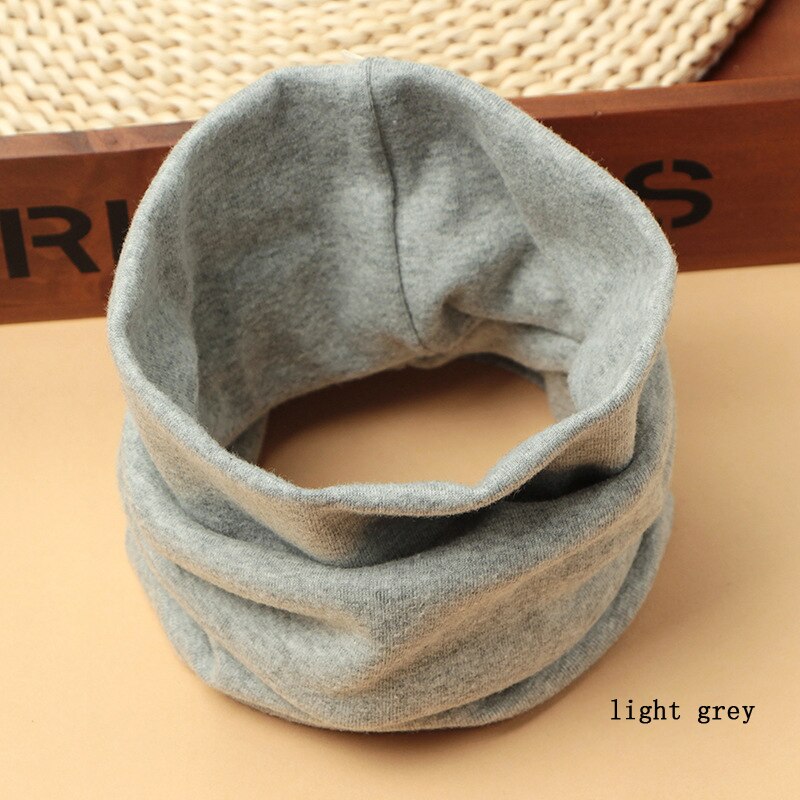 autumn and winter cotton children's collar warm and cold-proof collar solid color baby scarf for boys and girls A86