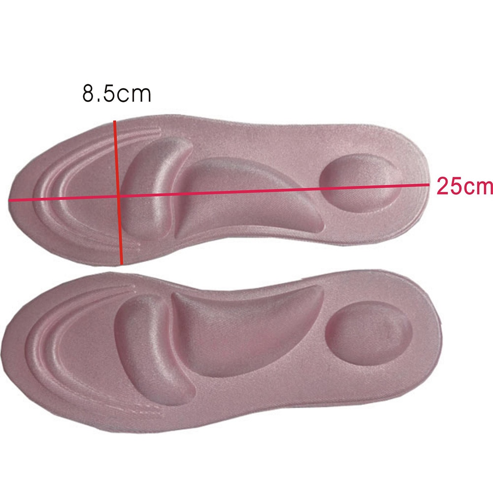 Plantillas ortopédicas con espuma viscoelástica 4D aterciopelada, plantillas ortopédicas con arco para zapatos, cuidado de pies planos