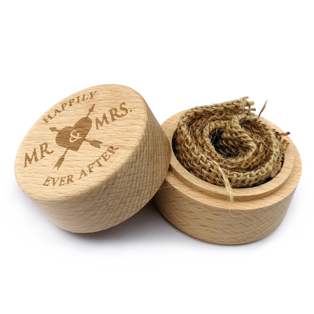 Wooden Engagement Ring Box Wood Engagement Wedding Ring Box Jewelry Display Storage Case for Wedding Ring