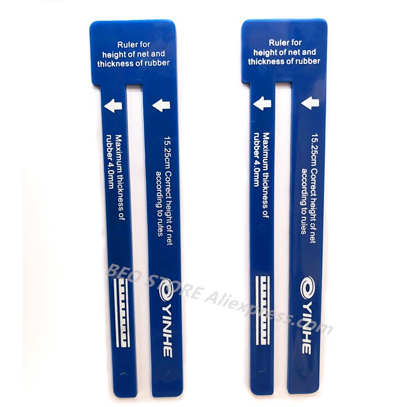 2pcs YINHE Table Tennis Ruler Umpire Tool Standard Net Measurer Ruler for Official Table Tennis Game Ping Pong Ruler