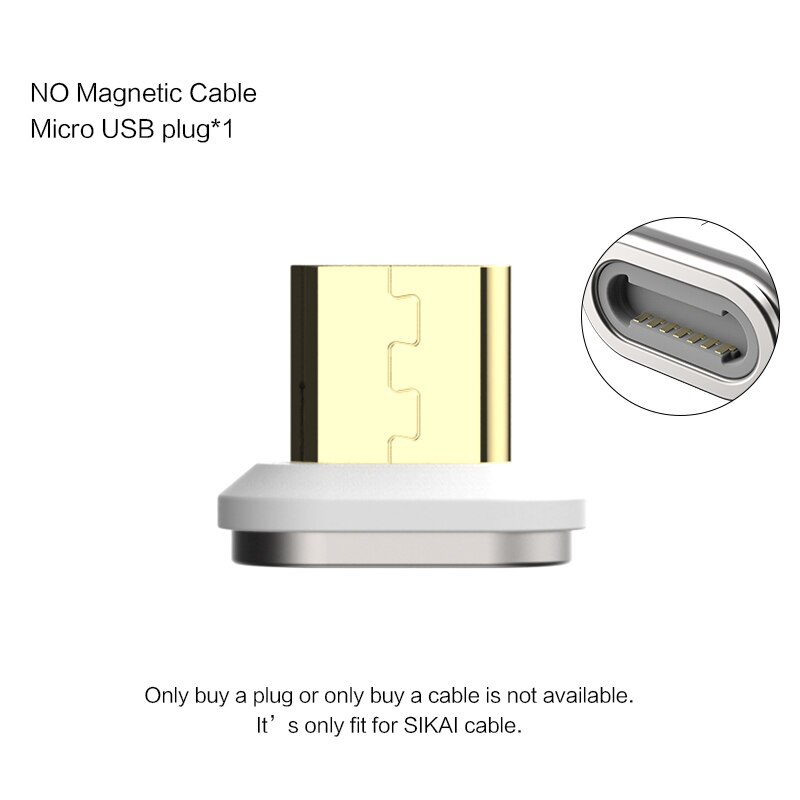 SIKAI 11 Gen 5A Magnetic Cable for iPhone Xiaomi Oppo Fast Charging USB Cable Magnetic Charger Wire Cord for Samsung Huawei: Micro plug / 0.2m