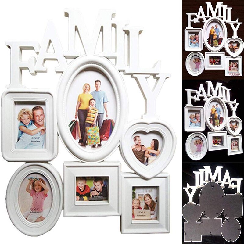 Fotolijsten Muur Fotolijst Familie Foto &#39;S Te Zetten Foto &#39;S Display Woonkamer Slaapkamer Muur Decor 31X38Cm Foto Display