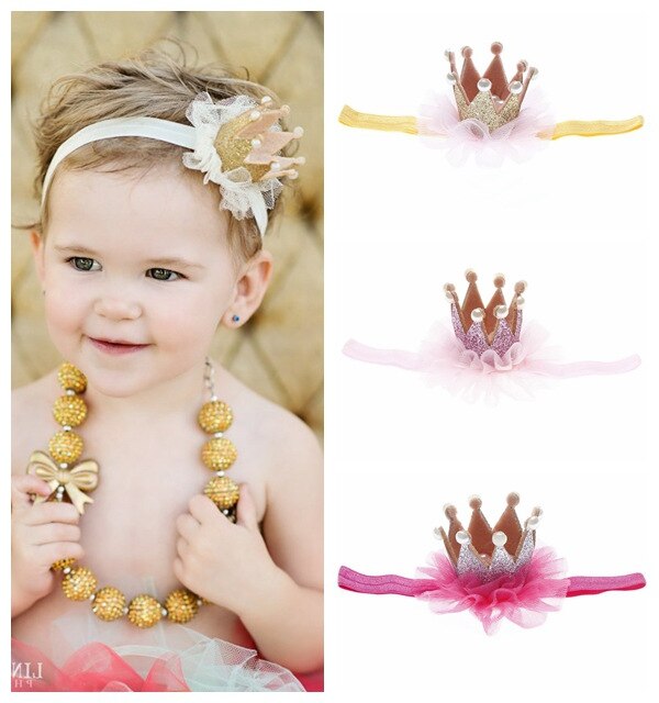 MAYA STEPAN 1 PCSBaby Ragazza Della Fascia Infantile Accessorio Dei Capelli del Panno Regalo di Compleanno Per Bambini Corona Floreale Dei Bambini Appena Nati Copricapi