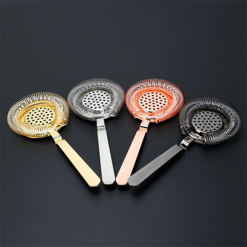 Sprung Bar Cocktail Strainer Stainless Steel Deluxe Strainer Bar Strainer Bar Tool Wine Ice Strainer Bar Percolator