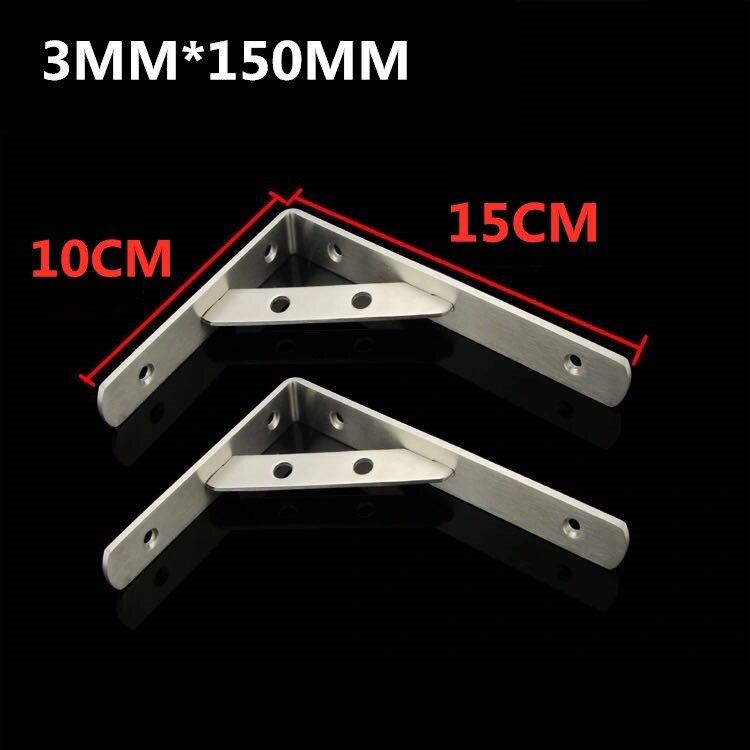 ,Stainless steel triangle bracket,Shelf support,Partition holder,high load,easy to install,Microwave oven rack: 3MMX 150MM