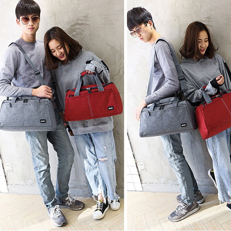 Reisetasche tragbare männer einfarbig große größe kleine reise kleidung lagerung tasche damen freizeit reisetasche
