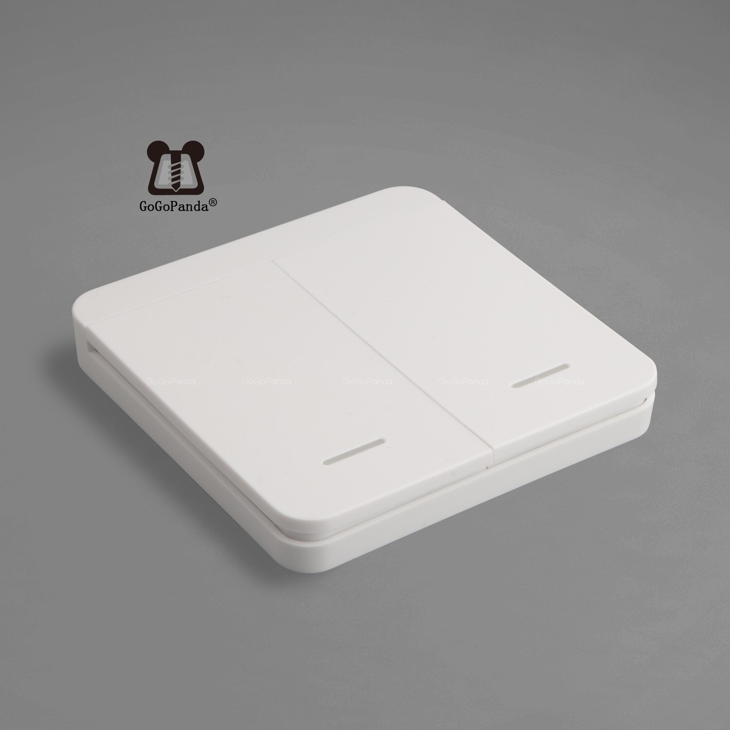 Smat 1/2/3 Gang Push Light Switch Wireless Control 110v 220v Receiver Panel Button Wall Lamp RF On/off Interrupter Device: 2 GANG