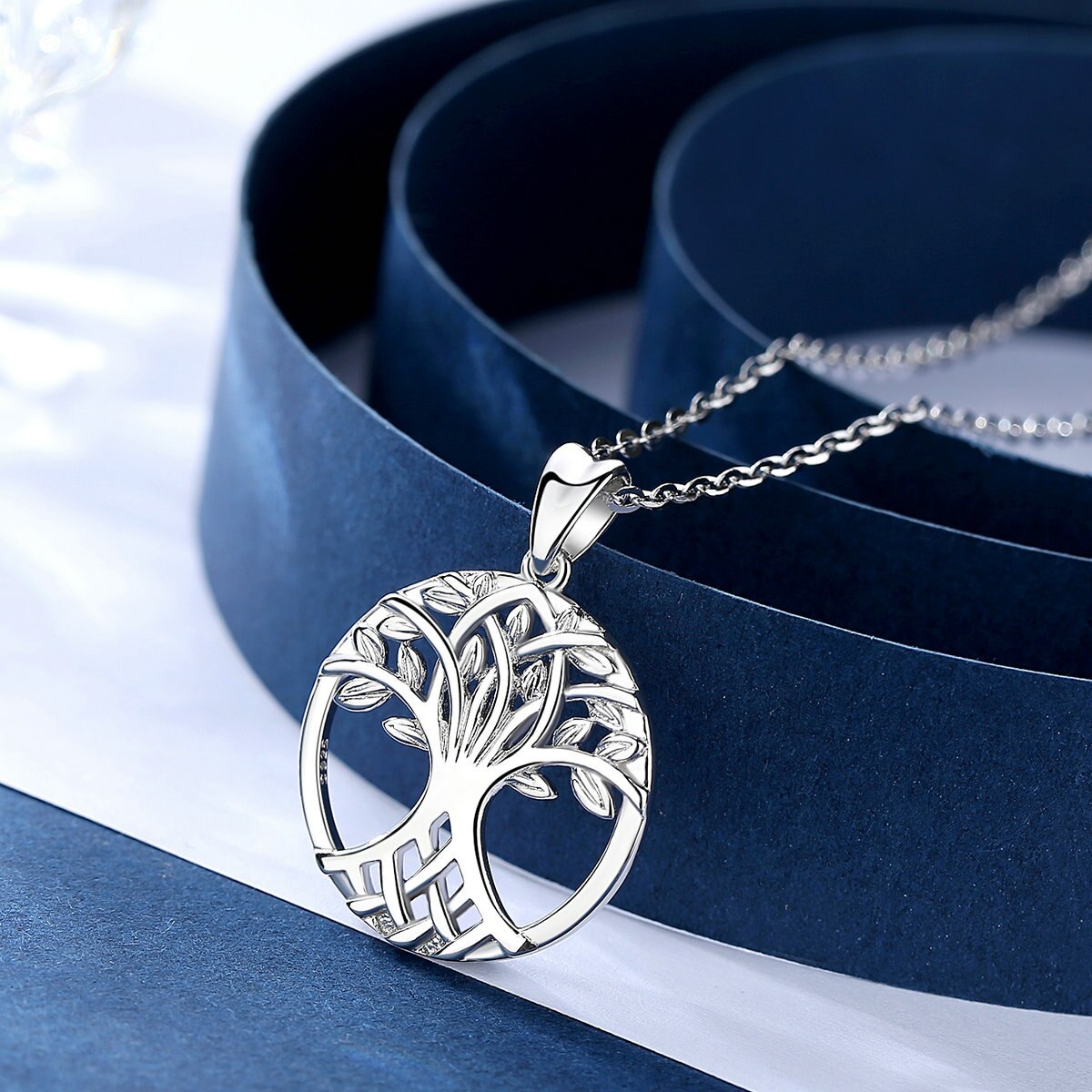 Eudora livets træ halskæde 925 sterling sølv keltisk knude træ vedhæng kvinder smykker finde godt til ven cyd 52