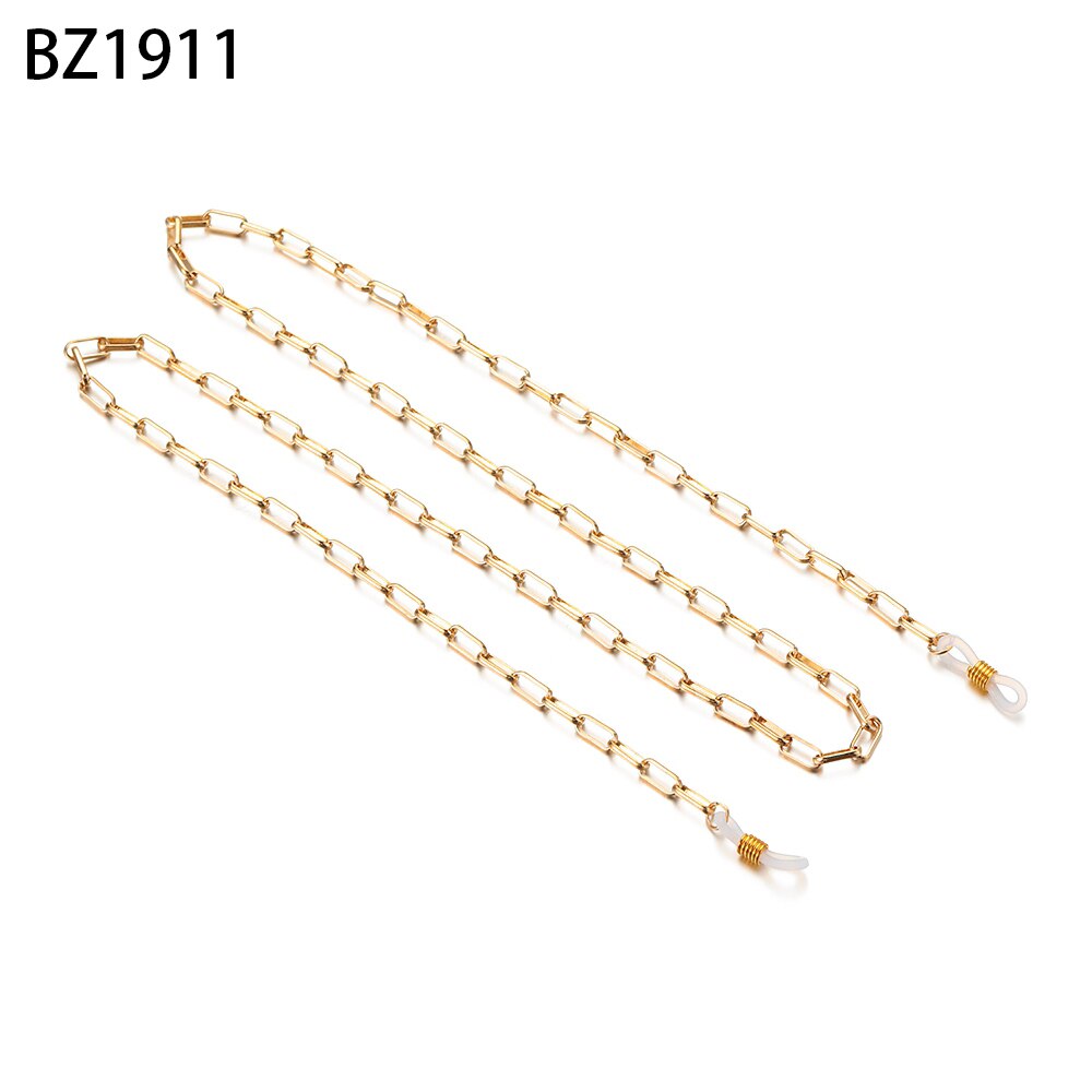 Reading Glasses Chain for Women Metal Sunglasses Cords Beaded Eyeglass Lanyard Hold Straps Eyewear Retainer: BZ1911