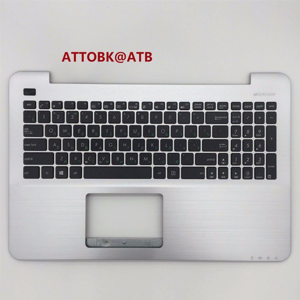 teclado de ordenador portátil ruso para Asus X555 X555L A555L F555L R556L VM510L W519L Y583L R556 W509 cubierta de reposamanos de teclado con C