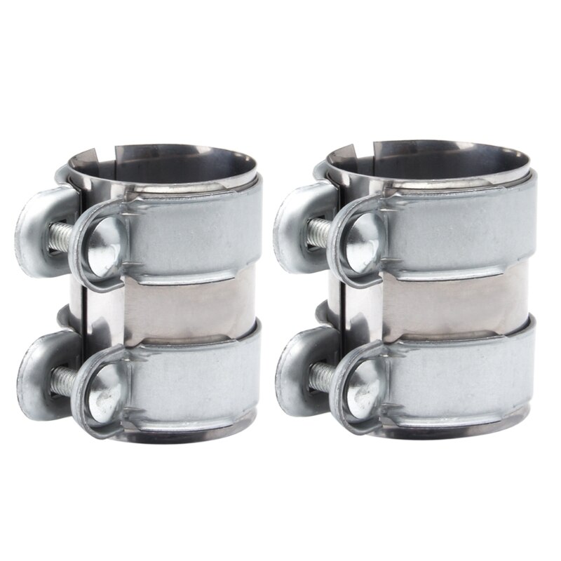 T304 Mild Steel Turbo Exhaust Pipe Clamp Downpipe Down Catback Muffler Cat Pipe Clamp