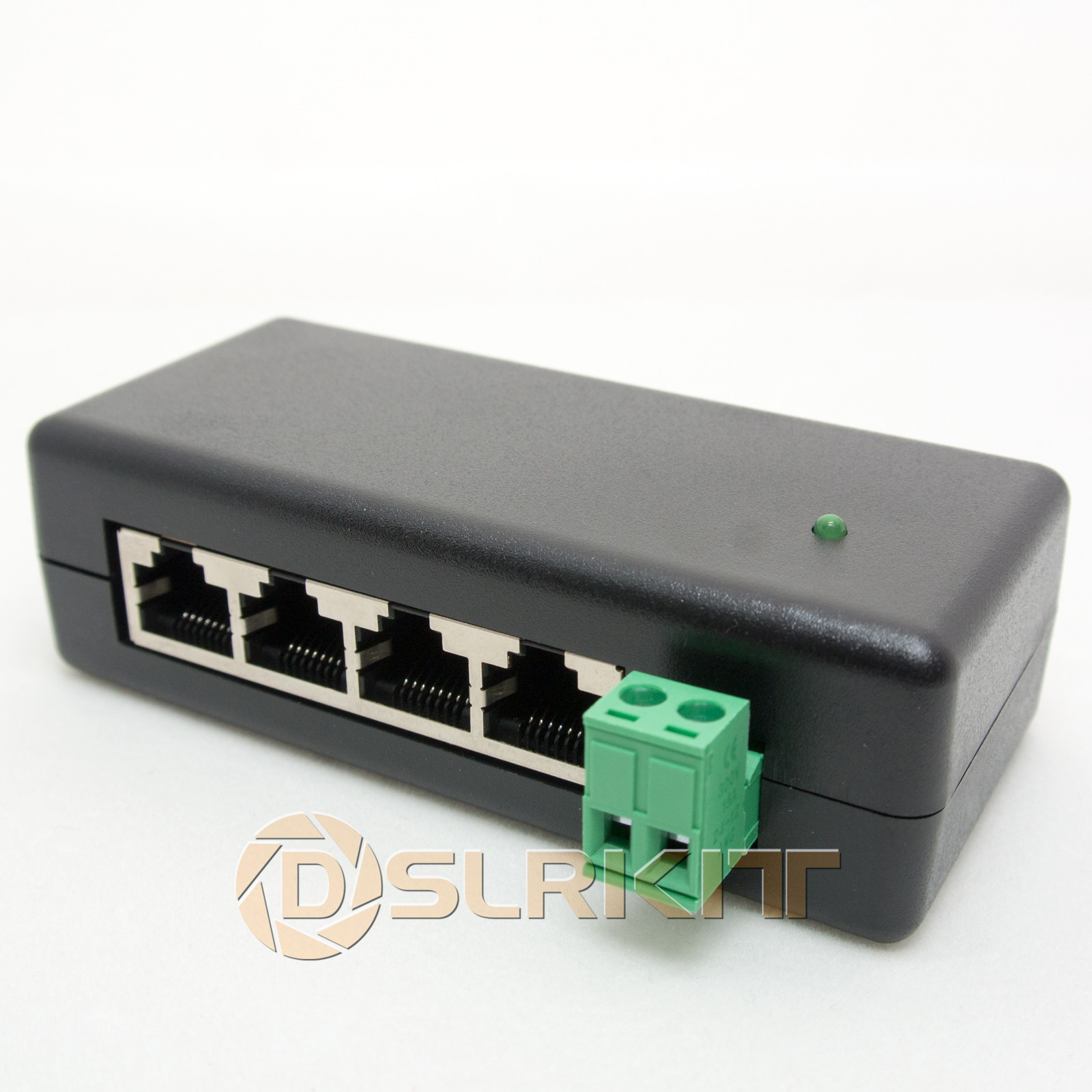 4 Ports Gigabit Passive PoE injector midspan Ethernet Adapter NO Power Adapter