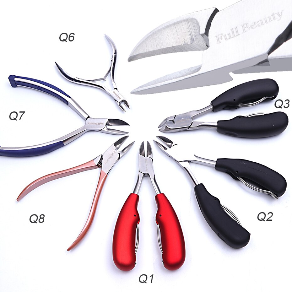 Fingernail Toenail Cuticle Nipper Nail Art Scissor Pliers Manicure Timmer Edge Dead Skin Cutter Pro Pedicure Nail Tools BE1586