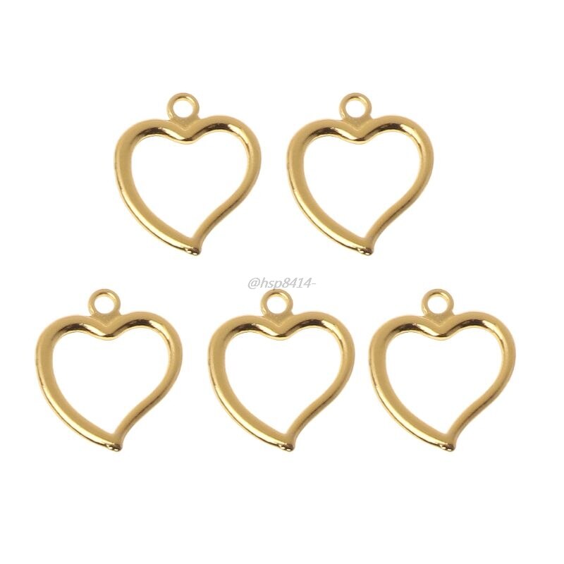5 sztuk Cabochon baza ustawienie klucz rama wisiorek Bezel ustawienie DIY UV żywica wisiorki akcesoria