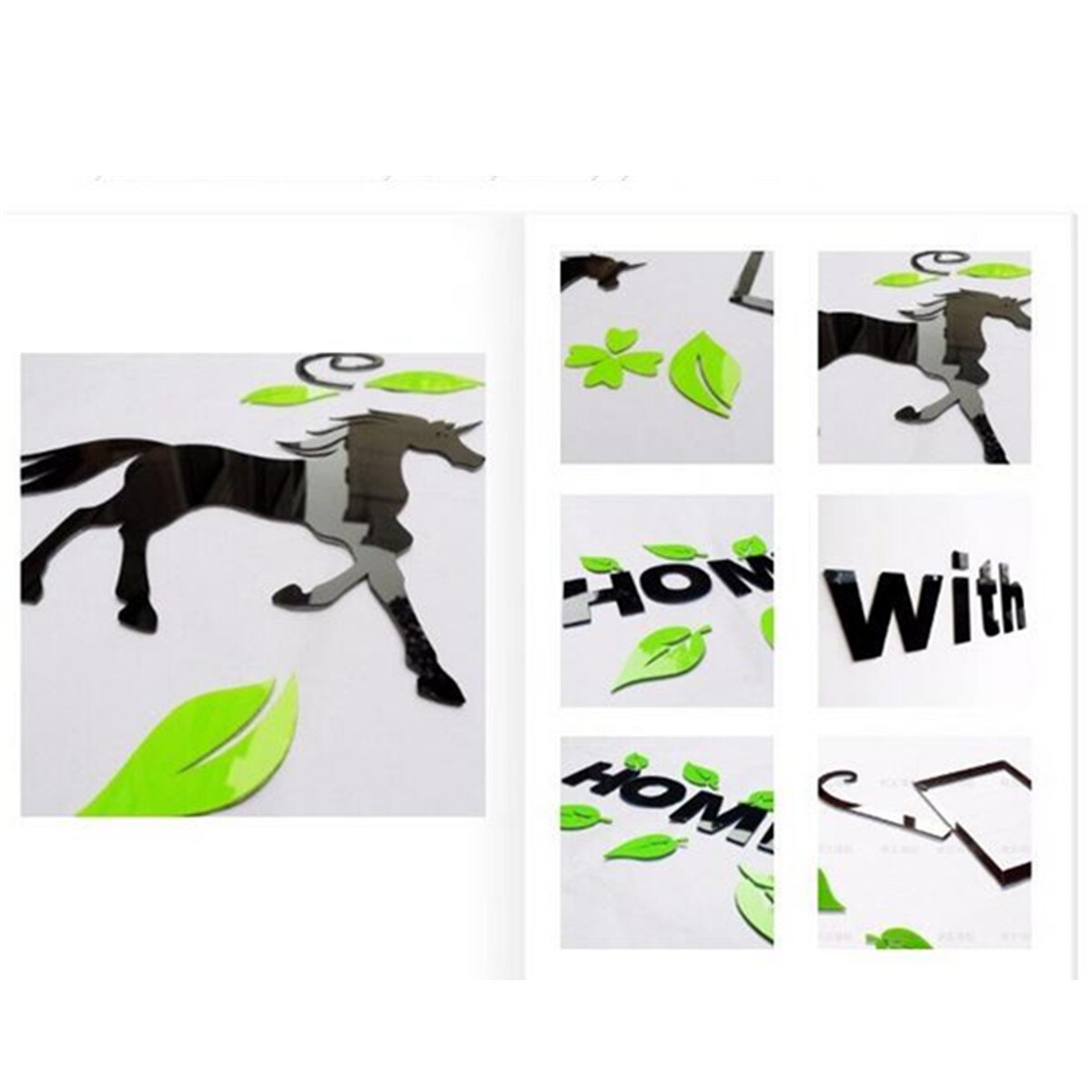 Acrylic 3D Family Photo Frame Tree Wall Stickers Removable DIY Art Wall Poster Decals Poster For Living Room Bedroom Home Decor