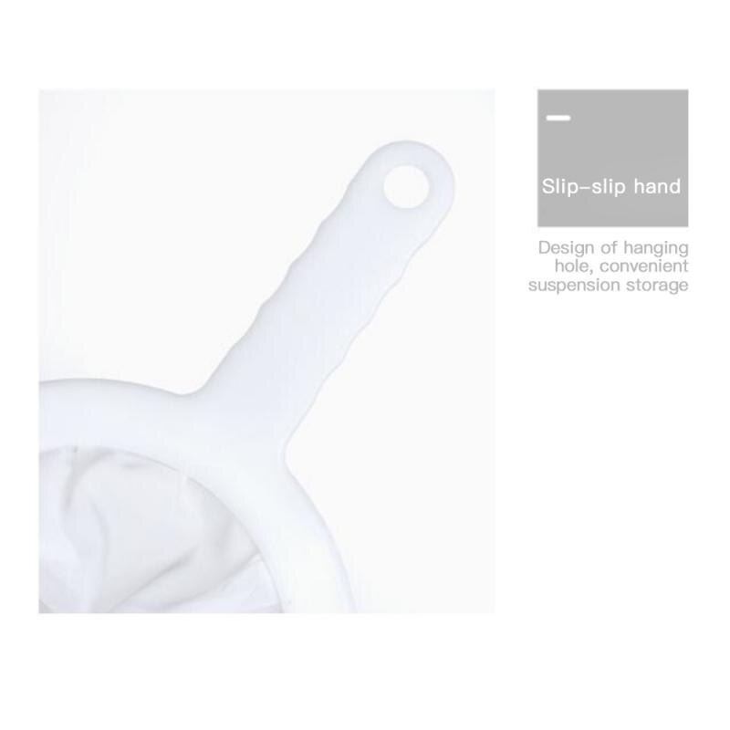 Reusable Nylon Handheld Colander Screen Mesh Coffee Milk Juice Soy Milk Tea Leaf Strainer Colander Kitchen Accessories