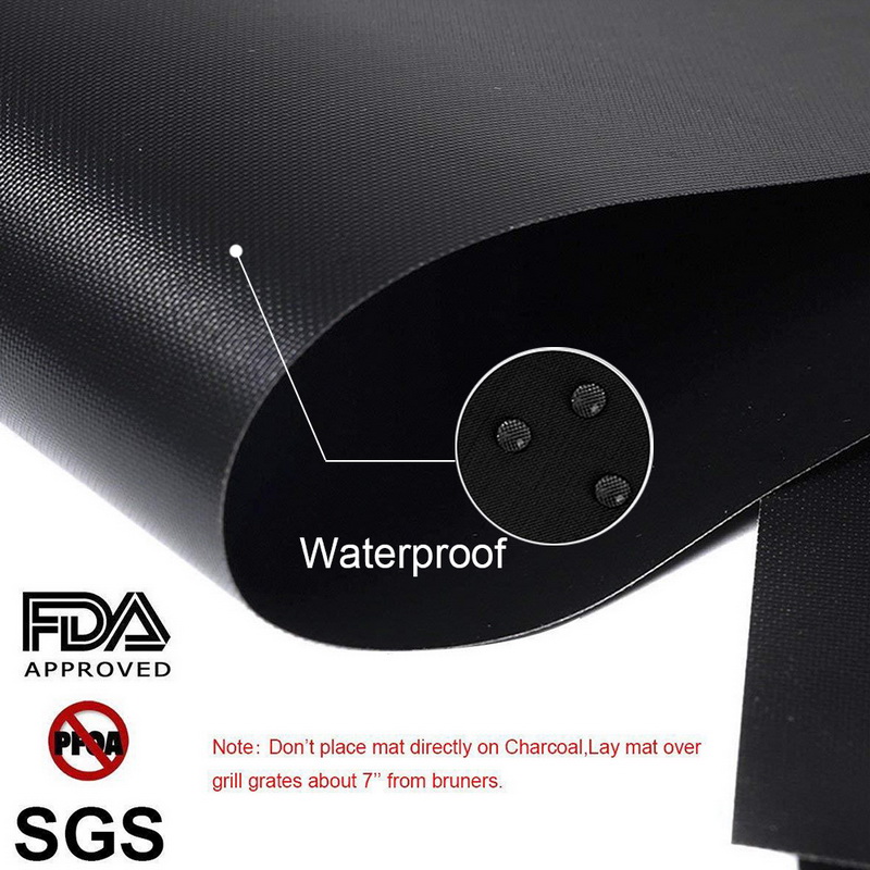 Non-stick BBQ & Baking Mats, PTFE Party Reusable Phone Cooktop, Grill Pad, 1/2/3/5 # 4 Outdoor BBQ Set