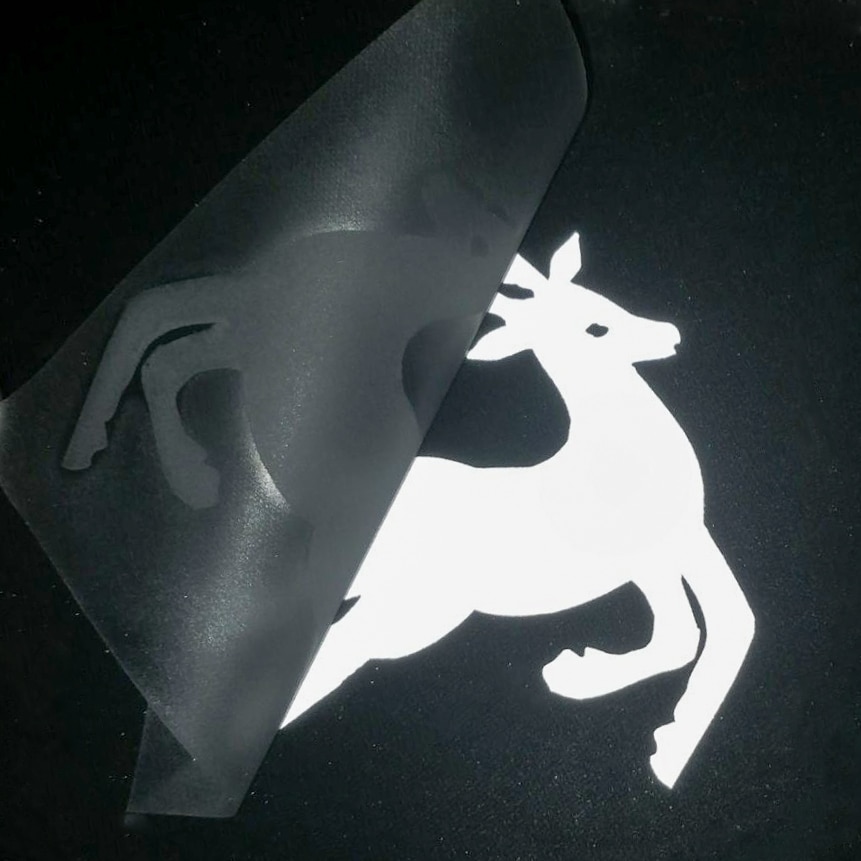 Silber Reflektierende Aufkleber Eisen auf Vinyl Blatt Für Kleidung Stoff Band Wärme Transfer Vinyl Film DIY