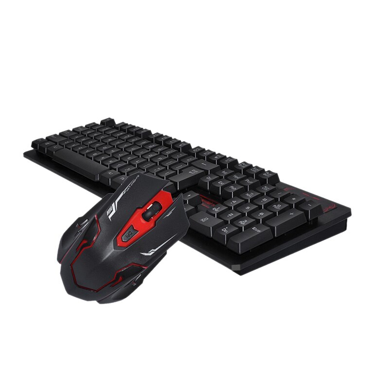 Mouse Keyboard Set Wireless Usb Gaming Keyboard 1600Dpi Gaming Mouse Gamer Laptop Computer Mouse: Default Title